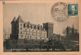 EXPOSITION PHILATELIQUE DE PAU 1947 - Gedenkstempels