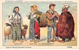 CHROMOS.AM23700.7x10 Cm Env.Perle Du Japon.Potage.A Chapu.costumes Pittoresque.Corse.Bergère.Berger.Montagnards - Other & Unclassified