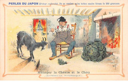 CHROMOS.AM23693.7x10 Cm Env.Perle Du Japon.Potage.A Chapu.Expression Pittoresque.Ménager La Chèvre Et Le Chou - Autres & Non Classés