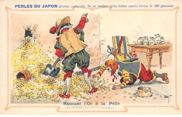 CHROMOS.AM23687.7x10 Cm Env.Perle Du Japon.Potage.A Chapu.Expression Pittoresque.Remuer L'Or à La Pelle - Andere & Zonder Classificatie