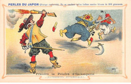 CHROMOS.AM23665.7x10 Cm Env.Perle Du Japon.Potage.A Chapu.Expression Pittoresque.Prendre La Poudre D'escampette - Andere & Zonder Classificatie