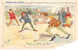 CHROMOS.AM23663.7x10 Cm Env.Perle Du Japon.Potage.A Chapu.Expression Pittoresque.Saisir La Balle Au Bond - Andere & Zonder Classificatie