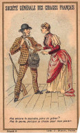 CHROMOS.AM23641.6x10 Cm Env.Société Générale Des Cirages Français.Fulgor.Chasseur Et Sa Femme - Other & Unclassified