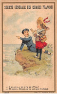 CHROMOS.AM23606.6x10 Cm Env.Société Générale Des Cirages Français.Enfants Au Bord De Mer - Other & Unclassified