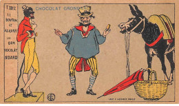 CHROMOS.AM23588.7x11 Cm Env.Chocolat Express Grondard.Clown.Ane - Altri & Non Classificati