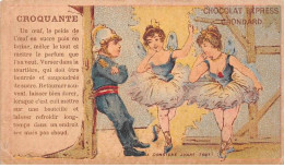 CHROMOS.AM23579.7x11 Cm Env.Chocolat Express Grondard.Recette Croquante.la Consigne Avant Tout.Danseuses - Other & Unclassified