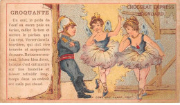 CHROMOS.AM23580.7x11 Cm Env.Chocolat Express Grondard.Recette Croquante.la Consigne Avant Tout.Danseuses - Other & Unclassified