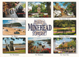 Minehead Multiview,  Somerset  -   Unused Postcard   - L Size 17x12Cm - LS4 - Minehead