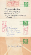 USA POSTAL CARD LINCOLD 5C STANFORD PHILADELPHIA BOSTON UNIVERSITY FROM FRANCE - 1961-80