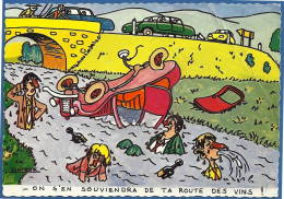 *CPM - On S'en Souviendra De Ta Route Des Vins - Anonyme - Hedendaags (vanaf 1950)