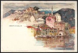 Italie, Manuel WIELANDT - Lithographie - VENTIMIGLIA - Wielandt, Manuel