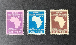 (T3) Cabo Verde Cape Verde 1939 Presidential Visit Complete Set - MH - Cape Verde