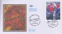 Enveloppe  FDC  1er  Jour    FRANCE    Oeuvre  De   Marc   CHAGALL    SARREBOURG    2017 - 2010-2019