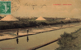 Marennes * Marais Salants * Thème Sel Salt Paludier * Cpa Toilée Colorisée - Marennes