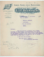 -- LAINES FILEES POUR BONNETERIE / S.A Des Anciens Etablissements L. & F. DELMASURE à TOURCOING  -- - Textile & Vestimentaire