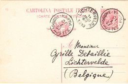 ITALIA Lettera Salsomaggiore Parma, 12 VII 1910 A  Lichtervelde, Belgio - Scritto In Francese - Poststempel