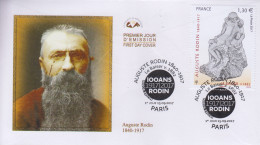 Enveloppe  FDC  1er  Jour    FRANCE    LE  BAISER   Oeuvre  De   Auguste   RODIN    2017 - 2010-2019