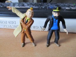 LOT FIGURINES TINTIN / HADDOCK - MOULINSART - TRES BON ETAT. - Tintin
