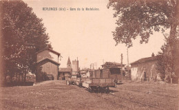 REPLONGES (Ain) - Gare De La Madeleine - Tramway - Non Classés