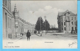 Breda (Noord-Brabant)-1905-Wilhelminastraat-Tram-Tramway-Uitg.Foto A.van Erp, Ginneken-Très Rare - Breda