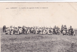 Lorient (56 Morbihan) Le Bataillon Des Apprentis Fusiliers En Manœuvre - édit. HLM N° 1409 - Lorient