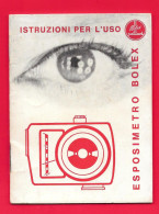 ESPOSIMETRO BOLEX - GOSSEN PAILLARD - ISTRUZIONI PER L'USO - Pubblicitari