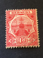 BERMUDA SG 38  1d Red  FU - Bermudes