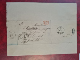 Lettre BAR LE DUC Pp En Rouge 1844 Genealogie Dielaine  LIEPVRE CACHET NANCY - Sonstige & Ohne Zuordnung