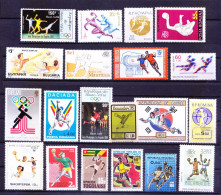 Handball, Sports, 20 All Different MNH Stamps Collection - Balonmano