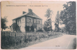 C. P. A. : 76 : SASSETOT LE MAUCONDUIT : Ecole Communale Des Filles, En 1938 - Sonstige & Ohne Zuordnung