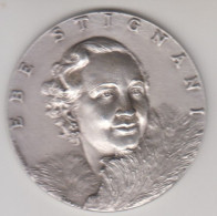 Ebe Stignani, Medaglia Arg. Circolo Numismatico E Filatelico Di Bagnacavallo 1976 Autore Teruggi Fonderia S. Johnson - Autres & Non Classés