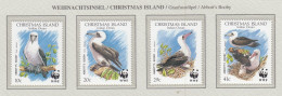 CHRISTMAS ISLANDS 1990 WWF Abbott's Booby Birds Mi 303-306 MNH(**) Fauna 780 - Otros & Sin Clasificación