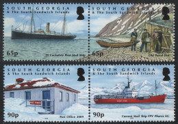 Süd-Georgien 2009 - Mi-Nr. 484-487 ** - MNH - Schiffe / Ships - Georgias Del Sur (Islas)