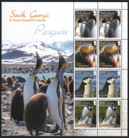 Süd-Georgien 2010 - Mi-Nr. 511-514 ** - MNH - ZDR-KLB - Pinguine / Penguins - Georgia Del Sud