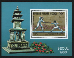 Kongo-Brazzaville 1988 - Mi-Nr. Block 43 ** - MNH - Olympia Seoul - Ungebraucht