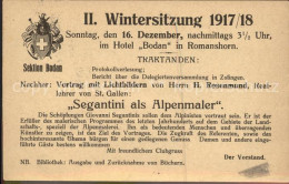 11853161 Kreuzlingen TG Sektion Bodan II Wintersitzung Einladung Kreuzlingen - Other & Unclassified