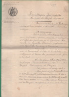 Licitation Moulin Blé, Huile Commune De Vouzan ( Charente Environs La Rochefoucauld Angoulême ) 8 9 1904  ( 4 Feuilles ) - Manuscrits