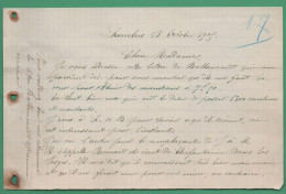62 Lumbres ( Pas De Calais ) Lettre Du 18 Octobre 1905 - Otros & Sin Clasificación