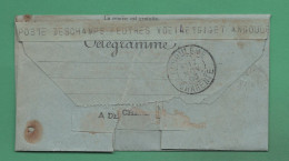 16 Angoulême Télégramme Cachet De La Poste Angoulême 17 Novembre 1903 - Manual Postmarks