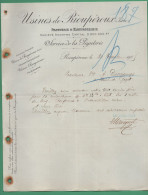 38 Rioupéroux Usines Papeterie Et Électrochimie Service De La Papeterie 30 11 1905 - Druck & Papierwaren