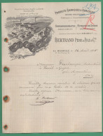 17 La Rochelle Bertrand Acides Nitrate Engrais Usines De La Pallice ( Logo Usines Train Locomotive Wagons Port ) 1905 - Agricultura