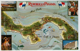 PANAMA   LA TIERRA  DIVIDIDA  --EL  MUNDO  UNIDO    (NUOVA) - Panama