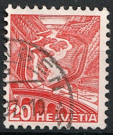 Schweiz Suisse 1936: Gotthard Zu 205y Mi 301Iy Yv 293 "Type I" Mit Stempel ....NGEN .37 (Zumstein CHF 30.00) - Gebraucht