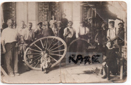 CARTE PHOTO,25,DOUBS,BESANCON,FABRIQUE DE ROUE,CRETIN FRERES,ATELIER DE MONTAGE,RARE,OUVRIER - Besancon