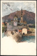 Italie, Manuel WIELANDT - Lithographie - LOT 2 CPA - ALASSIO - Wielandt, Manuel