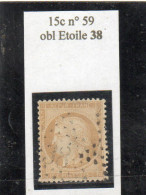 Paris - N° 59 Obl étoile 38 - 1871-1875 Ceres