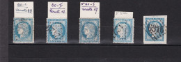 5   Timbres Oblitérés  Cérès 25 C  Variétés    18   99  47 - 1849-1850 Ceres