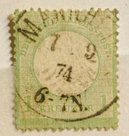 Allemagne YT N° 20 Oblitéré/used Beau Cachet Manheim 7/2/1874 - Oblitérés