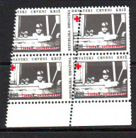 Croatia 1993 Charity Stamp Mi.No. 27 RED CROSS Solidarity   Square With Oblique Serrations   MNH - Kroatien