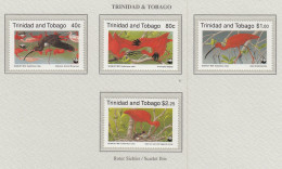 TRINIDAD TOBAGO 1990 WWF Scarlet Ibis Mi 596-599 MNH(**) Fauna 783 - Otros & Sin Clasificación